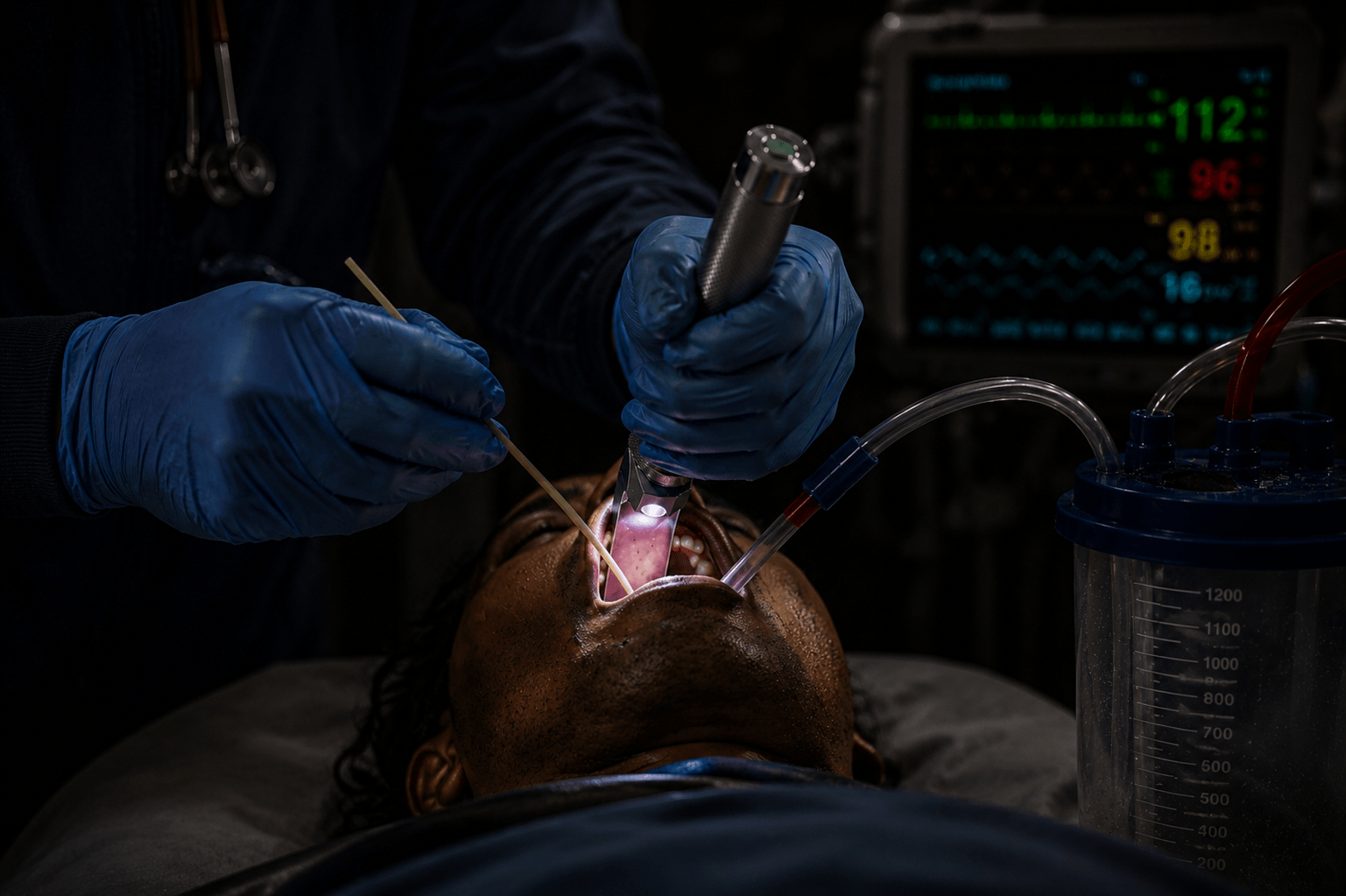 Editorial visual for airway decontamination and suction strategy